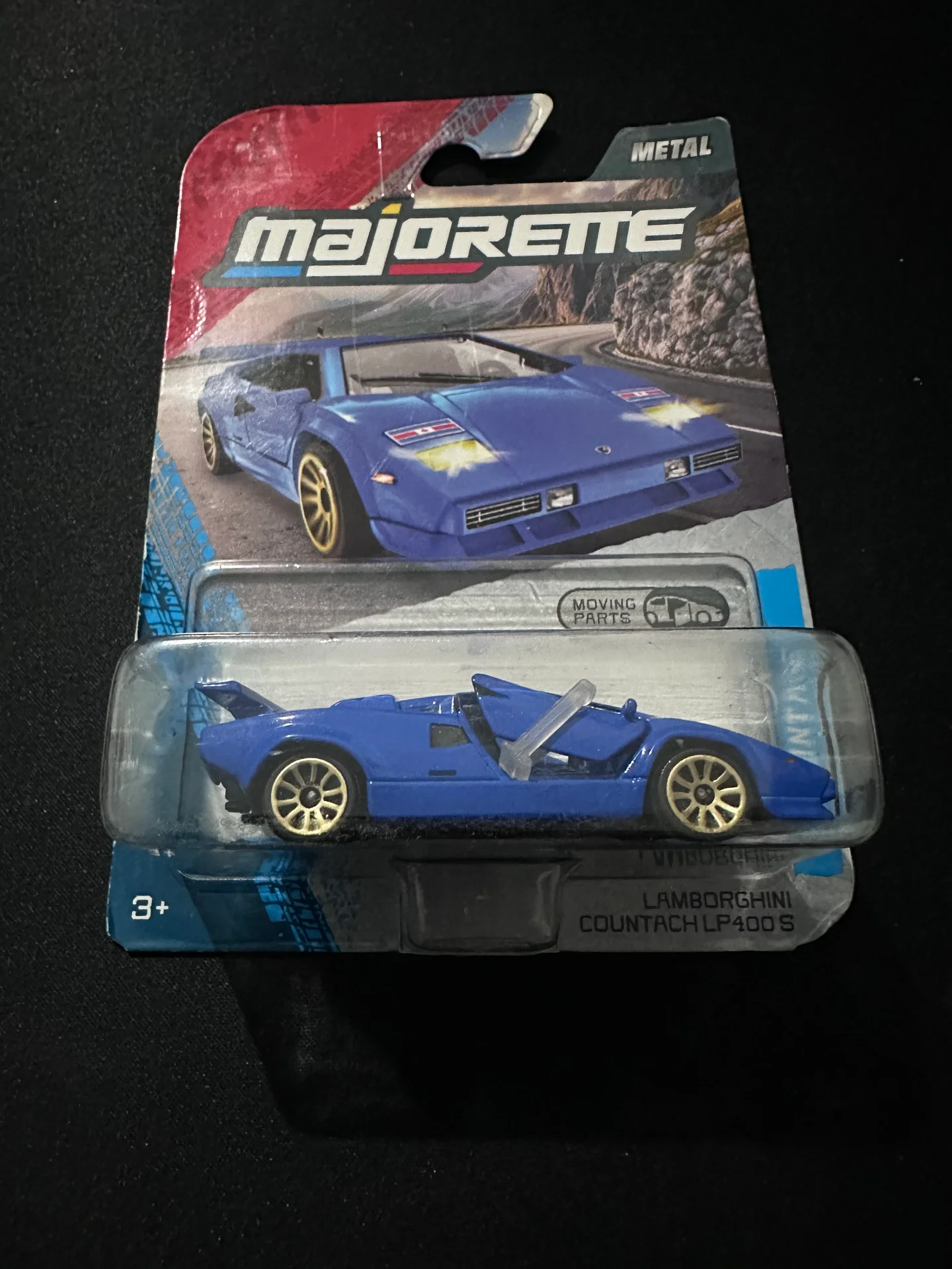 Majorette Moving Parts Lamborghini Countach LP400S Blue